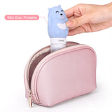 Outdoor Portable Cartoon Bear Animal Silicone Travel Case Organizer Shampoo Shower Gel Lotion Storage Refillable Bottle green_80ml