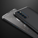 For OPPO Reno 4 /Reno 4 Pro International Edition Mobile Phone Cover 360 Degree Full Protection Phone Case Silver black silver