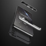 For OPPO Reno 4 /Reno 4 Pro International Edition Mobile Phone Cover 360 Degree Full Protection Phone Case Silver black silver