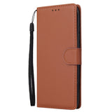For HUAWEI Y9 2019 Flip-type Leather Protective Phone Case with 3 Card Position Buckle Design Phone Cover  Rose gold
