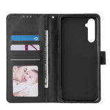For OPPO Realme C3/Realme 6 PU Leather Mobile Phone Cover with 3 Cards Slots Phone Frame black