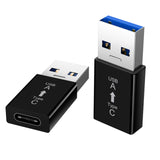 High Speed Adapter Type-C to USB 3.0 a Converter Conversion Interface  for Connecting a Computer to a Mobile Phone black