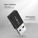 High Speed Adapter Type-C to USB 3.0 a Converter Conversion Interface  for Connecting a Computer to a Mobile Phone black