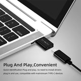 High Speed Adapter Type-C to USB 3.0 a Converter Conversion Interface  for Connecting a Computer to a Mobile Phone black
