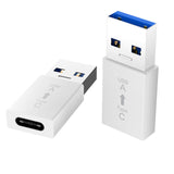 High Speed Adapter Type-C to USB 3.0 a Converter Conversion Interface  for Connecting a Computer to a Mobile Phone white