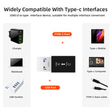 High Speed Adapter Type-C to USB 3.0 a Converter Conversion Interface  for Connecting a Computer to a Mobile Phone white