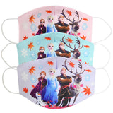 Kids Breathable Mask Cartoon Printing Kids Dust Respirator Cotton Mouth Muffle Blue