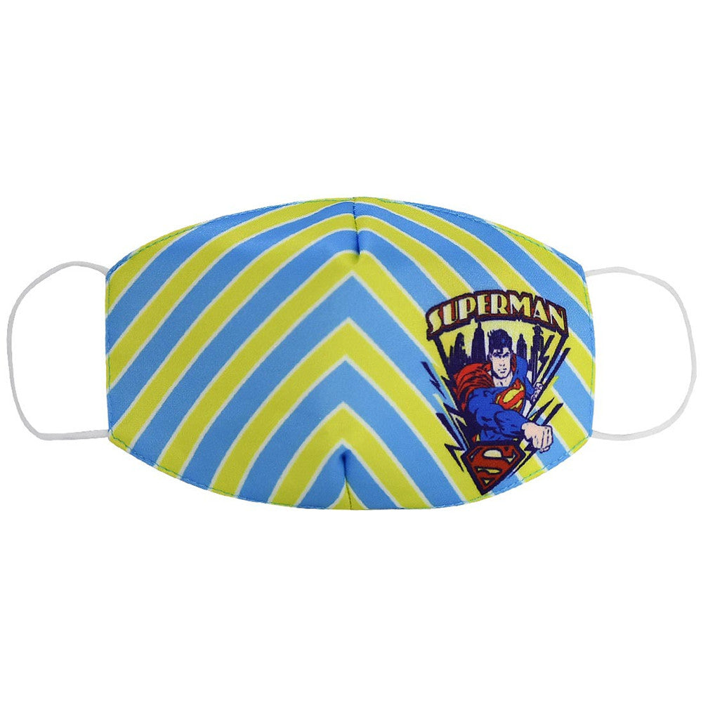 Kids Children Cotton Mask Dustproof Breathable Anti-Fog Lovely Cartoon Printing Protective Mask Blue