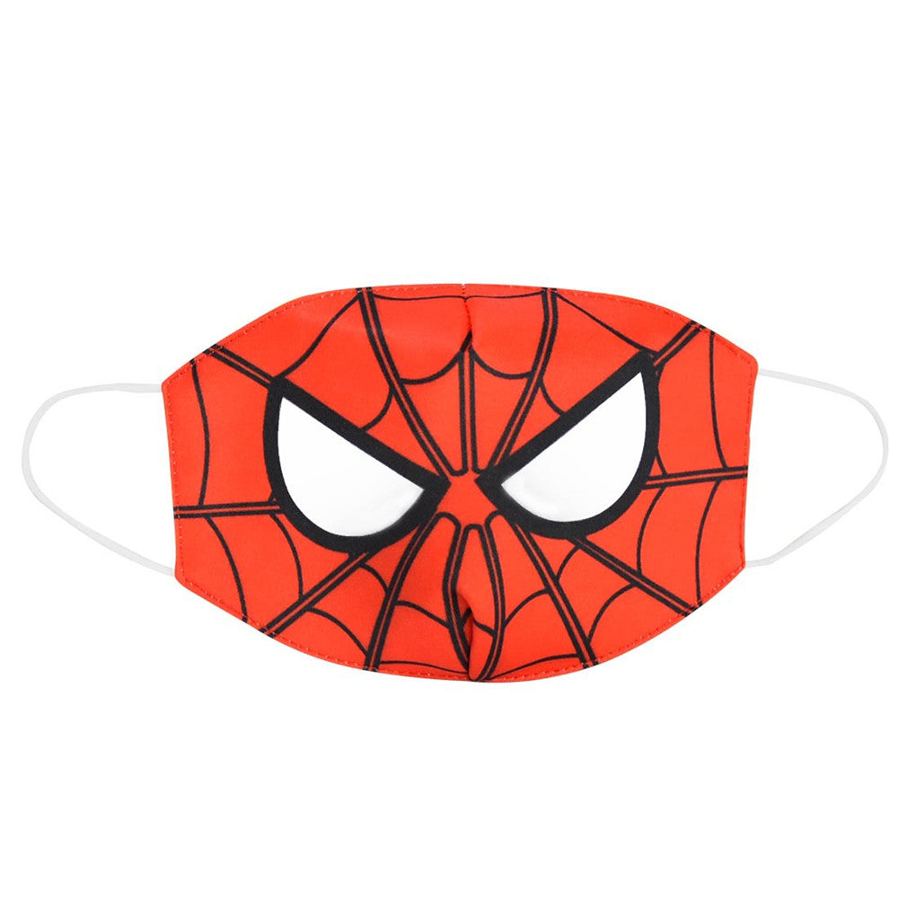 Kids Children Cotton Mask Dustproof Breathable Anti-Fog Lovely Cartoon Printing Protective Mask red