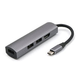For Type-C Hub3.0 + Hdmi4K 4 in 1 Notebook Mobile Phone Adapter Notebook for mate10mate20 P20 P30 black