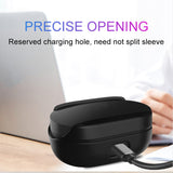 Silicone Case for Xiaomi Airdots Youth TWS Bluetooth Earbuds Shockproof Sleeve Cover Storage and Protective Shell black