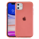 for iPhone 11 / 11 Pro / 11 Pro Max Clear Colorful TPU Back Cover Cellphone Case Shell Light blue