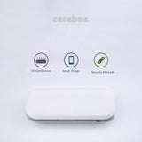 UV Smartphone Sanitizer Toothbrush Jewelry Mask Cosmetics UV Light Disinfector White