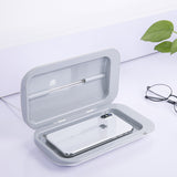UV Smartphone Sanitizer Toothbrush Jewelry Mask Cosmetics UV Light Disinfector White