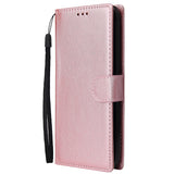 For Oppo A9 2020/Reno 2Z Cellphone Shell PU Leather Mobile Phone Cover Stand Available Anti-drop Elegant Smartphone Case Black