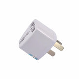 Universal 3Pin AU Power Plug Adapter 3 pin New Zealand Australia Travel Plug US/UK/EU to AU/NZ Plug  white