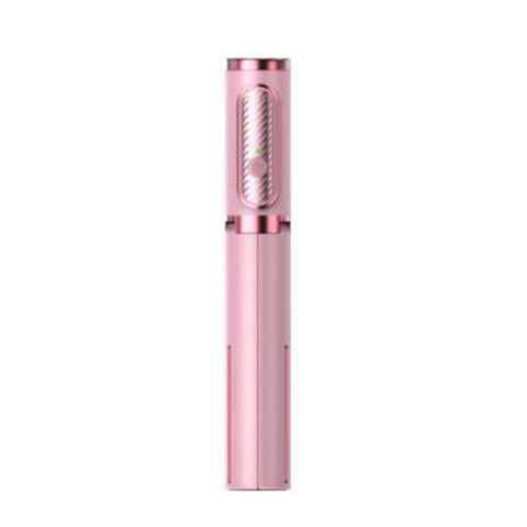 Mini Portable Wireless Selfie Stick Bluetooth Tripod Lightweight 15KG for Smart Phone IOS Version Pink
