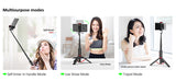 Mini Portable Wireless Selfie Stick Bluetooth Tripod Lightweight 15KG for Smart Phone IOS Version white