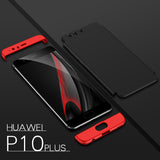 For HUAWEI P10 3 in 1 360 Degree Non-slip Shockproof Full Protective Case Rose gold