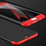 For HUAWEI P10 3 in 1 360 Degree Non-slip Shockproof Full Protective Case black