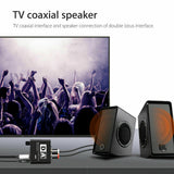 Digital to Analog R/L Audio Converter Plug and Play Stable Adaptor Convenient for Home Use black