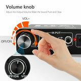 Digital to Analog R/L Audio Converter Plug and Play Stable Adaptor Convenient for Home Use black