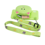 For Samsung A10/A20/A30 Case Mobile Phone Shell Shockproof TPU Cellphone Cover with Cartoon Cat Pig Panda Coin Purse Lovely Shoulder Starp  Red