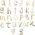 Post alphabet letter - Gold