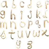 Post alphabet letter - Gold