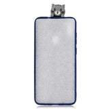 For Samsung A11 TPU Back Cover 3D Cartoon Painting Soft Mobile Phone Case Shell big face cat