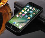 Luxury Slim 3 in 1 Hybrid Armor Hard Case For Apple iphone 6/6s Full Body 360 Degree Protection Back Cover Case Black
