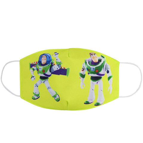 Cotton Mouth Muffle Haze Prevention Mask Breathable Cartoon Printing Kids Dust Respirator  Yellow