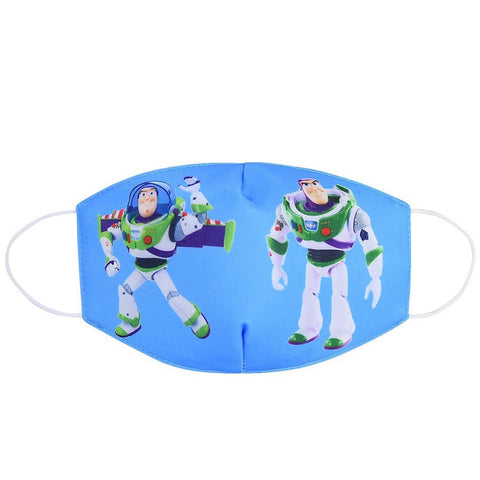 Cotton Mouth Muffle Haze Prevention Mask Breathable Cartoon Printing Kids Dust Respirator  Blue