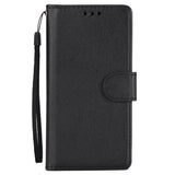 For Samsung On7-2016/J7 Prime Protective Cover PU Cell Phone Case with Card Slot black