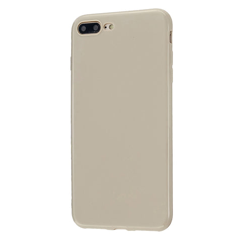 For iPhone 5/5S/SE/6/6S/6 Plus/6S Plus/7/8/7 Plus/8 Plus Cellphone Cover Soft TPU Bumper Protector Phone Shell Milk tea