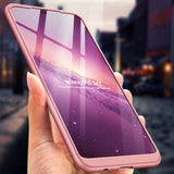 For HUAWEI NOVA 3I/P smart Plus 3 in 1 360 Degree Non-slip Shockproof Full Protective Case blue black blue