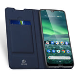 For Nokia 2.3 Magnetic Phone Case Wallet Design Card Slots Stand Function All-round Protective Cellphone Shell Shockproof Leather Cover black
