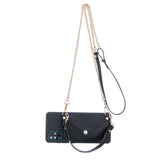 For HUAWEI P40/P40 Lite/P40 Pro Mobile Phone Cover with Pu Leather Card Holder + Hand Rope + Straddle Rope blue