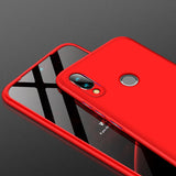for Redmi NOTE 7 Ultra Slim PC Back Cover Non-slip Shockproof 360 Degree Full Protective Case gold_Redmi NOTE 7