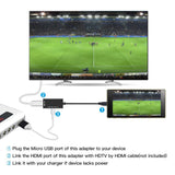 Micro USB to HDMI Adapter Cable Male to Female 1080P HD for MHL Device HDTV Adapters for Samsung Galaxy HUAWEI black