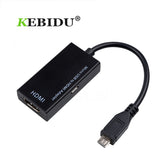 Micro USB to HDMI Adapter Cable Male to Female 1080P HD for MHL Device HDTV Adapters for Samsung Galaxy HUAWEI black