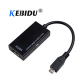 Micro USB to HDMI Adapter Cable Male to Female 1080P HD for MHL Device HDTV Adapters for Samsung Galaxy HUAWEI black