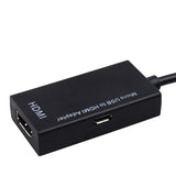Micro USB to HDMI Adapter Cable Male to Female 1080P HD for MHL Device HDTV Adapters for Samsung Galaxy HUAWEI black