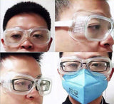 Safety Goggles Vented Glasses Eye Protection Protective Lab Anti Fog Dust Clear For Industrial Lab Work Soft Edge Goggles