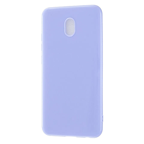 For Redmi 8 / Redmi 8A Cellphone Cover Glossy TPU Phone Case Defender Full Body Protection Smartphone Shell Taro purple