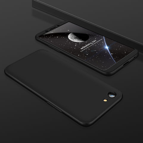 For OPPO A83/A1 Ultra Slim PC Back Cover Non-slip Shockproof 360 Degree Full Protective Case black