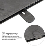 For HUAWEI Y9 Prime 2019-P Smart Z Solid Color Denim Grain Front Buckle Mobile Phone Cover Bracket gray