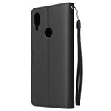 For Redmi note 7/Redmi note 7pro Flip-type Leather Protective Phone Case with 3 Card Position Buckle Design Phone Cover  black