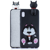 For Samsung A01 Soft TPU Case Back Cover 3D Cartoon Painting Mobile Phone Shell Love Unicorn