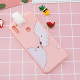 For Samsung A11 TPU Back Cover 3D Cartoon Painting Soft Mobile Phone Case Shell Music horse